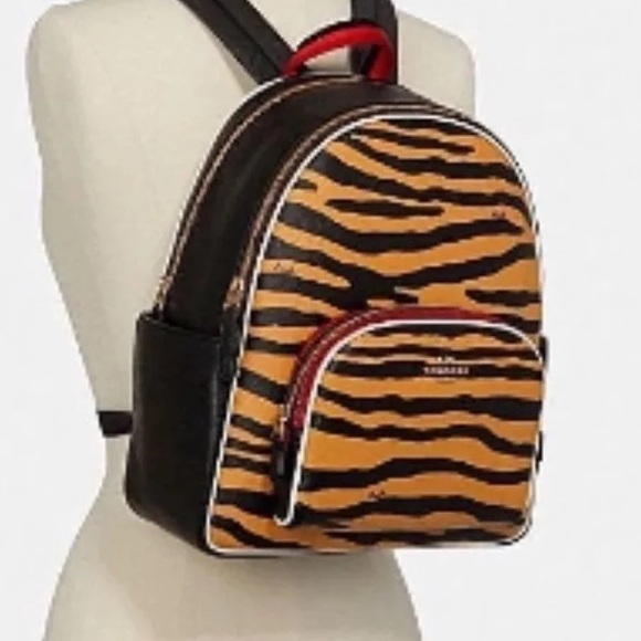 🆕 COACH | Backpack Tiger Print & Tiger Wristlet Bundle - Picture 14 of 16